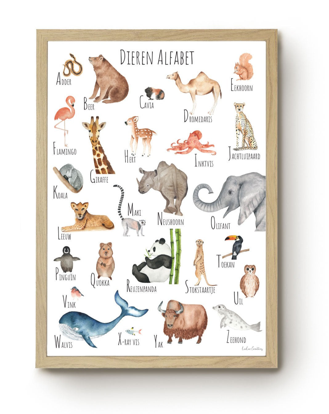 Dieren Alfabetposter 