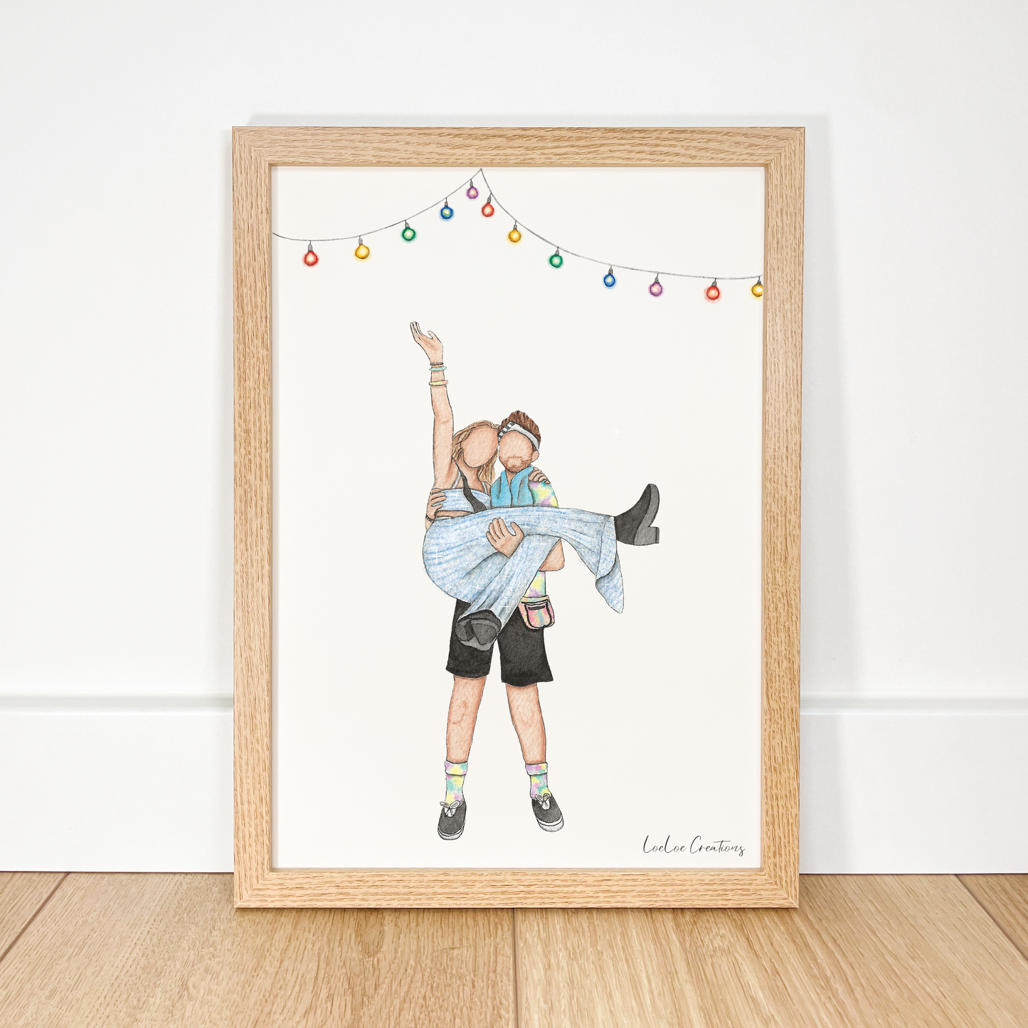 Minimalistisch Aquarel Portret | Tijdelijk Uitverkocht*