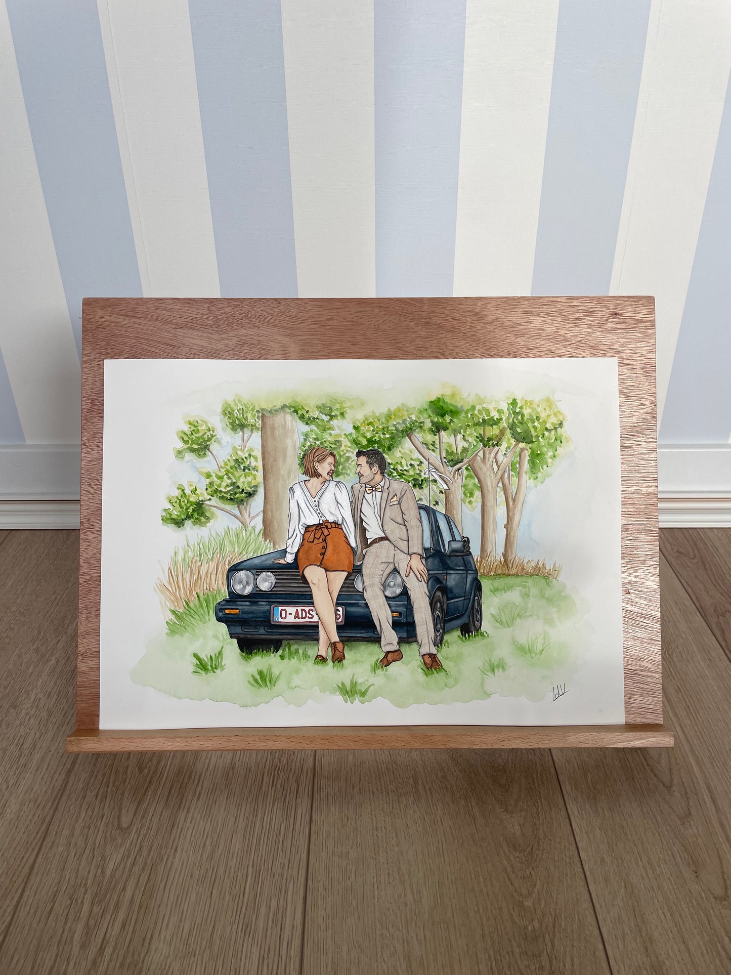 Gedetailleerd Aquarel Portret | Tijdelijk Uitverkocht*