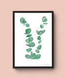 Aquarelposter eucalyptus