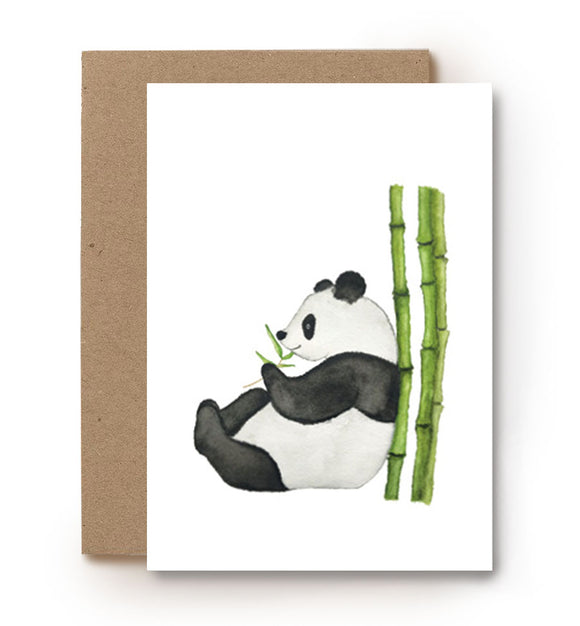 aquarel kaart panda