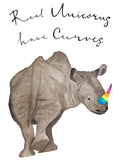 aquarel kaart real unicorns have curves